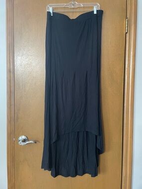 G by Giuliana Black High-Low Maxi Skirt